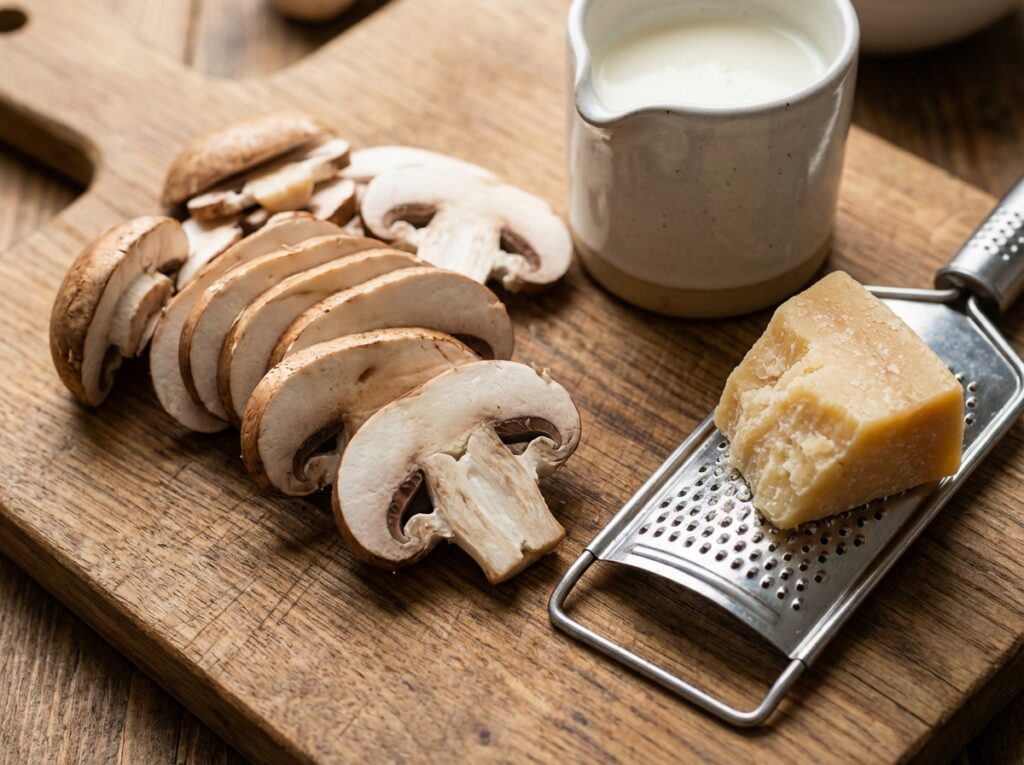 Mushrooms cheese cream 202604081950