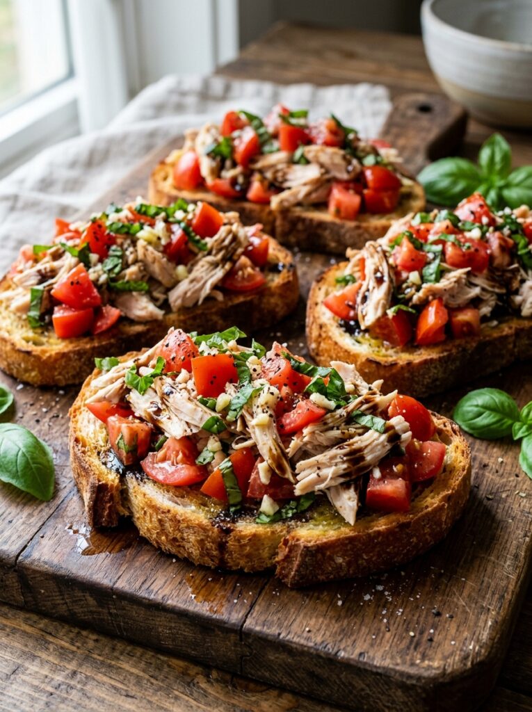 Rotisserie Chicken Bruschetta Toasts: Easy, Flavor-Packed Appetizer 12 Rotisserie chicken bruschetta to… 202604282257
