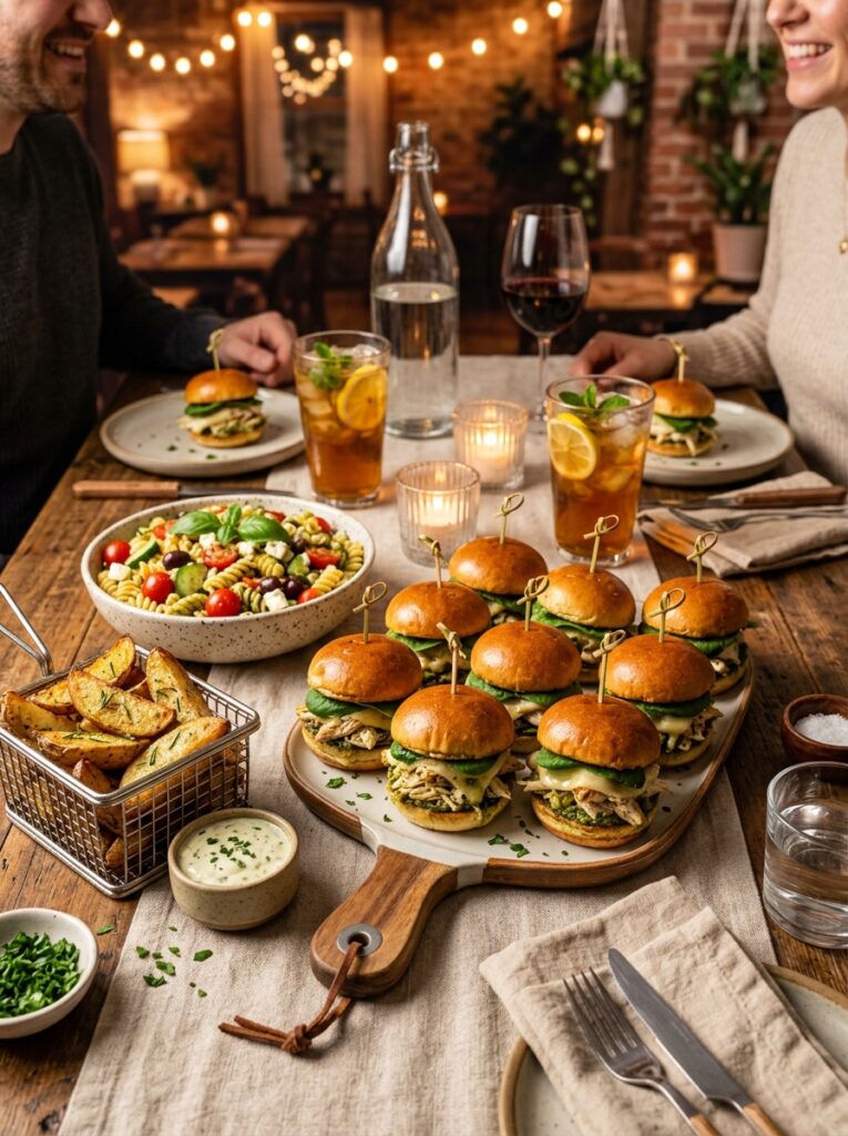 Rotisserie Chicken Pesto Sliders 15 Rotisserie chicken sliders 202604232243