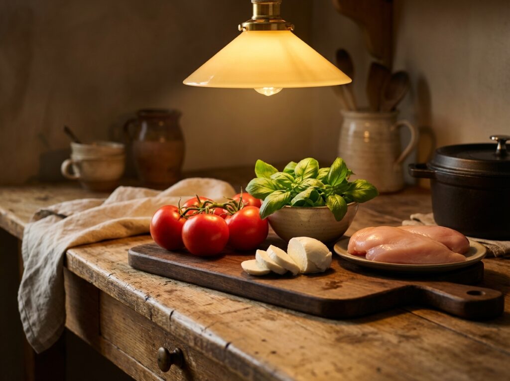 Tomatoes basil mozzarella 202604081941