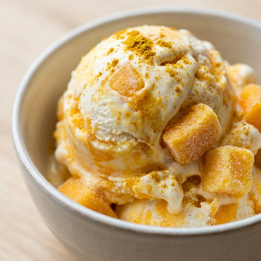instant mango ice cream with cool whip curry