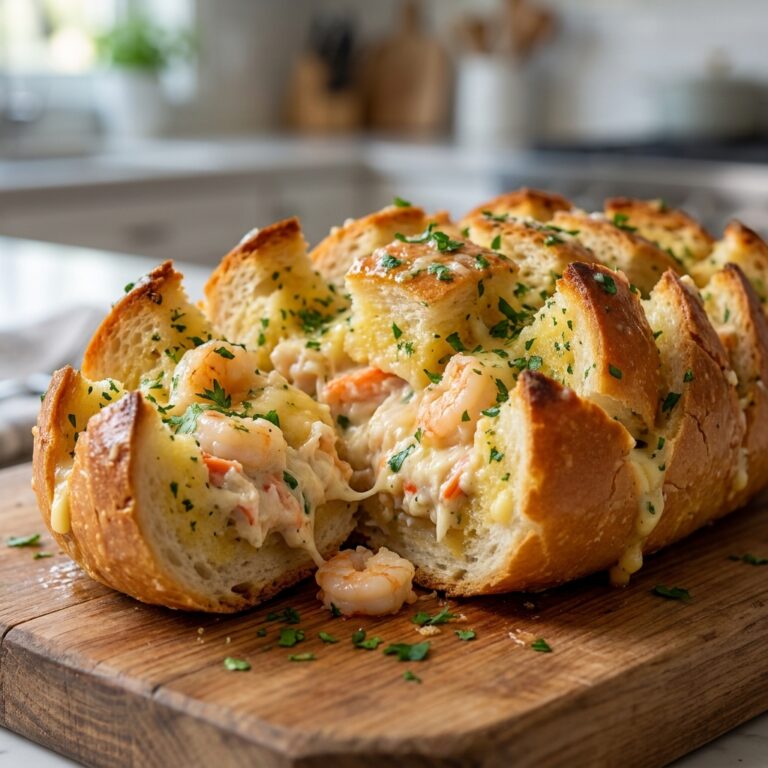 Crabby Shrimp Stuffed Garlic Bread Bombs Recipe: Seafood Appetizer 2026 17 crabby shrimp stuffed garlic bread bombs recipe