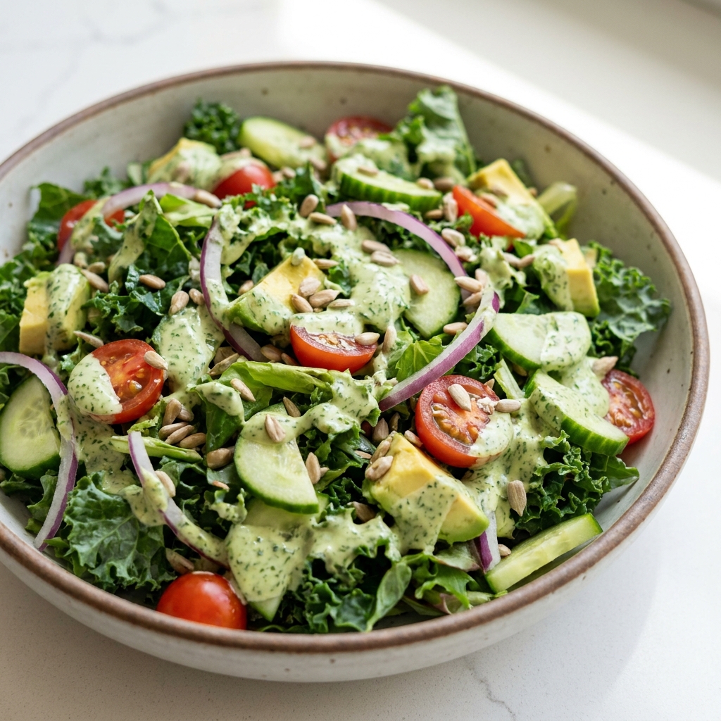 viral green goddess salad recipe