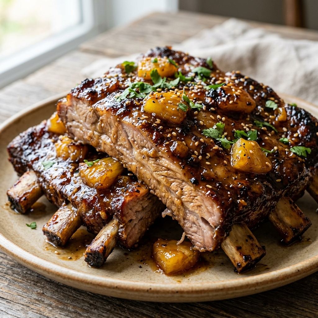 Sticky Pineapple Ribs Recipe