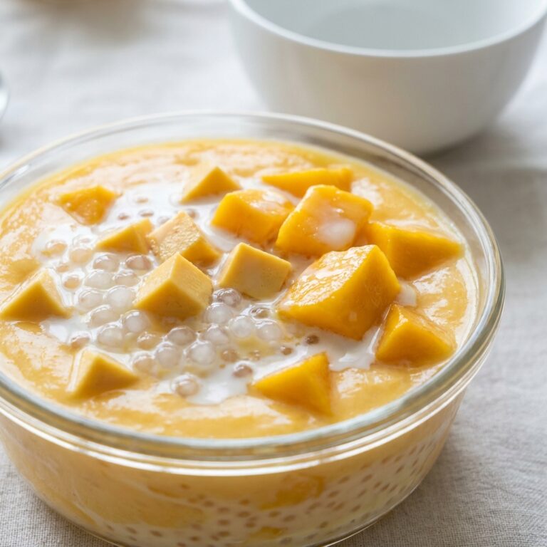 mango sago pudding recipe
