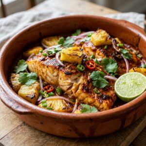 Roasted Fish al Pastor recipe