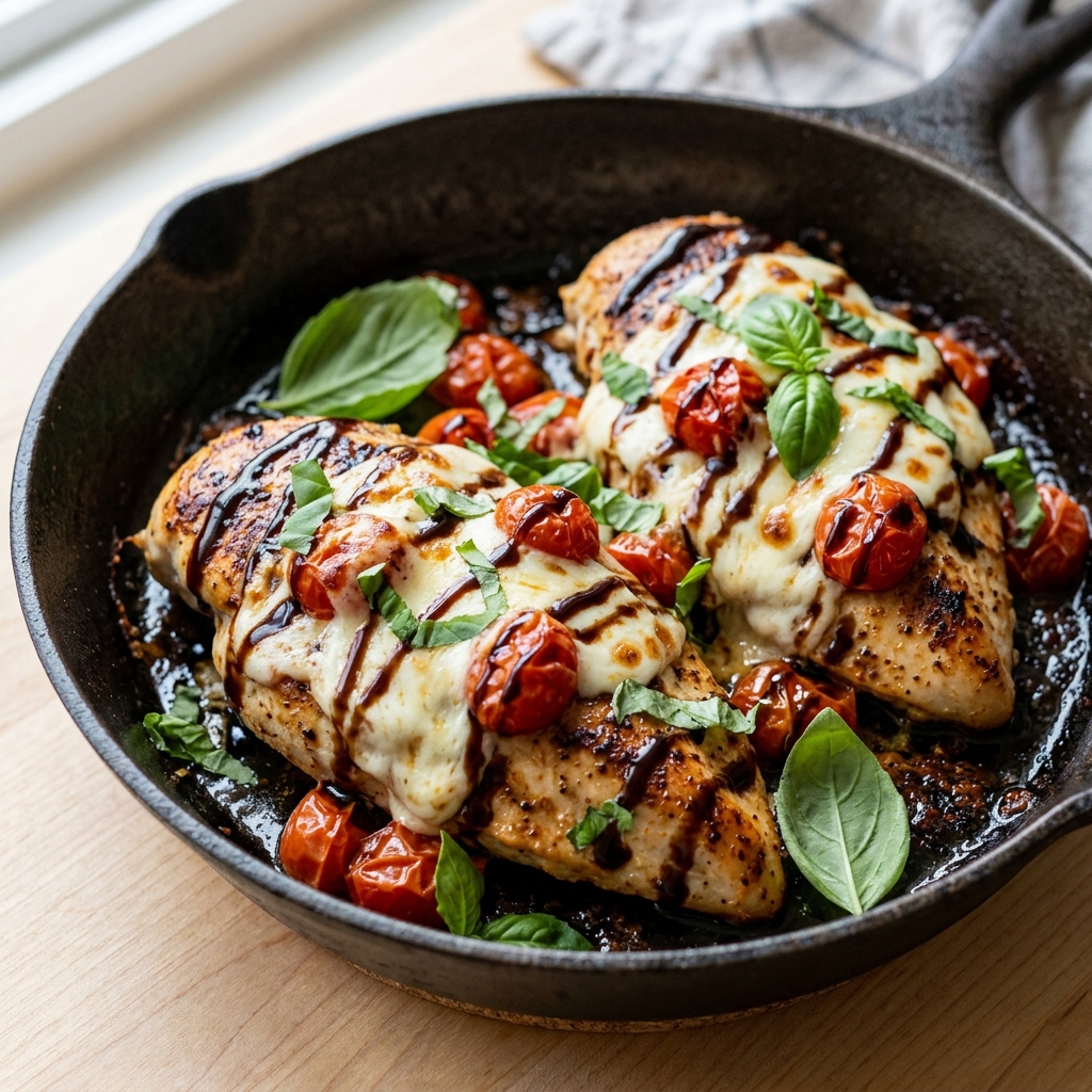 One Pan Caprese Chicken Recipe: Easy Homemade Dinner 2026 12 One Pan Caprese Chicken Recipe