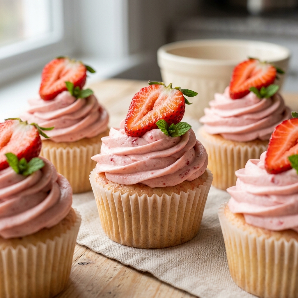 Strawberries And Cream Cupcakes Recipe: A Homemade Delight 2026 12 Strawberries And Cream Cupcakes Recipe