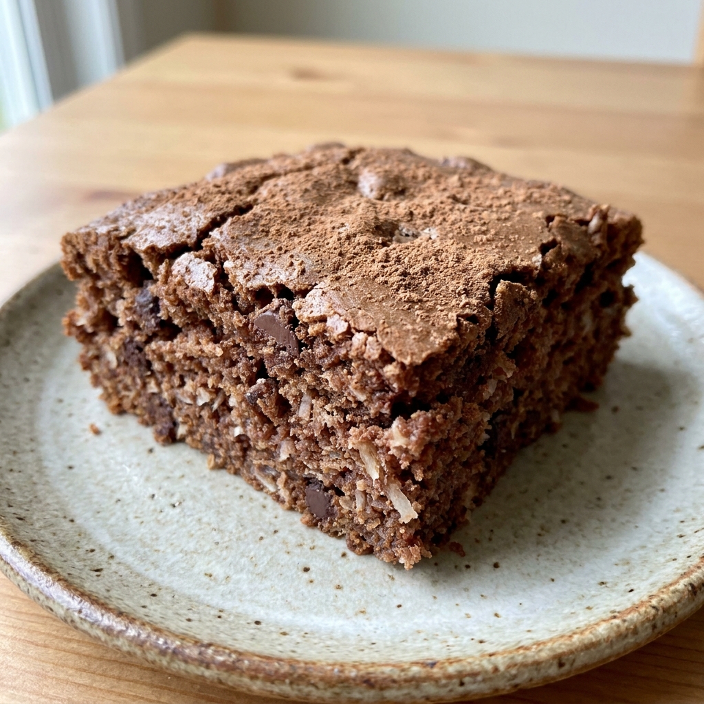 healthy chocolate coconut snack cake gluten free