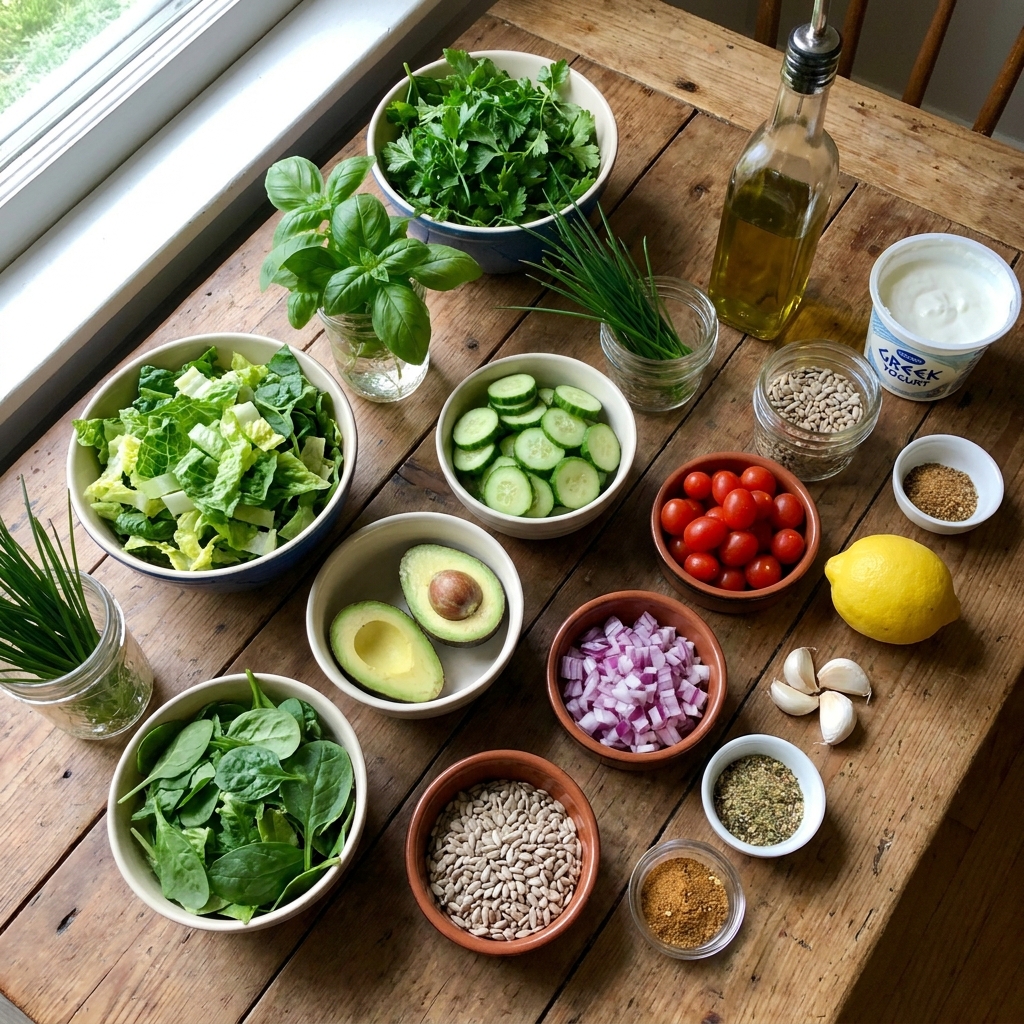 viral green goddess salad recipe