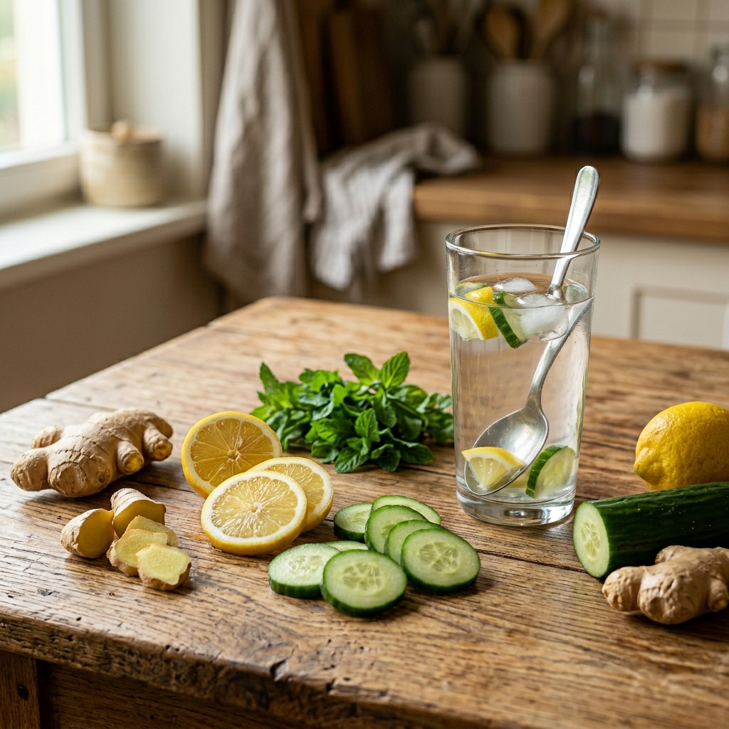 Lemon Ginger Cucumber Water Recipe: Fresh Infused Hydration Guide 2026 13 While lemon ginger cucumber water recipe tastes perfectly refreshing without added sweetener, you can incorporate natural sweeteners like raw honey or stevia if you prefer a slightly sweeter beverage without refined sugar. Add sweeteners to lemon ginger cucumber water recipe sparingly since excessive sugar negates the wellness benefits of choosing infused water over traditional sugary drinks. Stir sweetener thoroughly into lemon ginger cucumber water recipe at the time of serving rather than adding it during infusion to maintain control over final taste and calorie content.