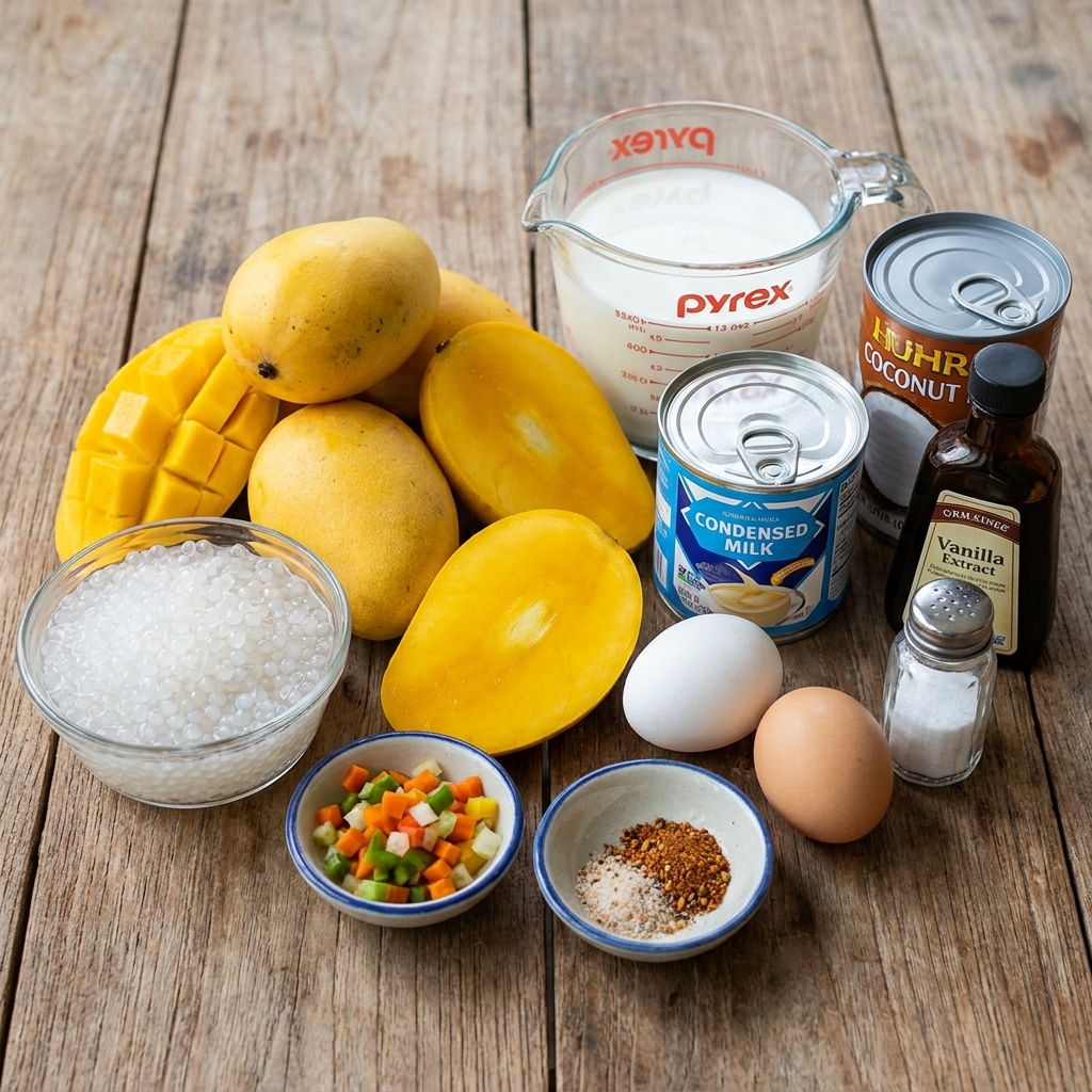 mango sago pudding recipe
