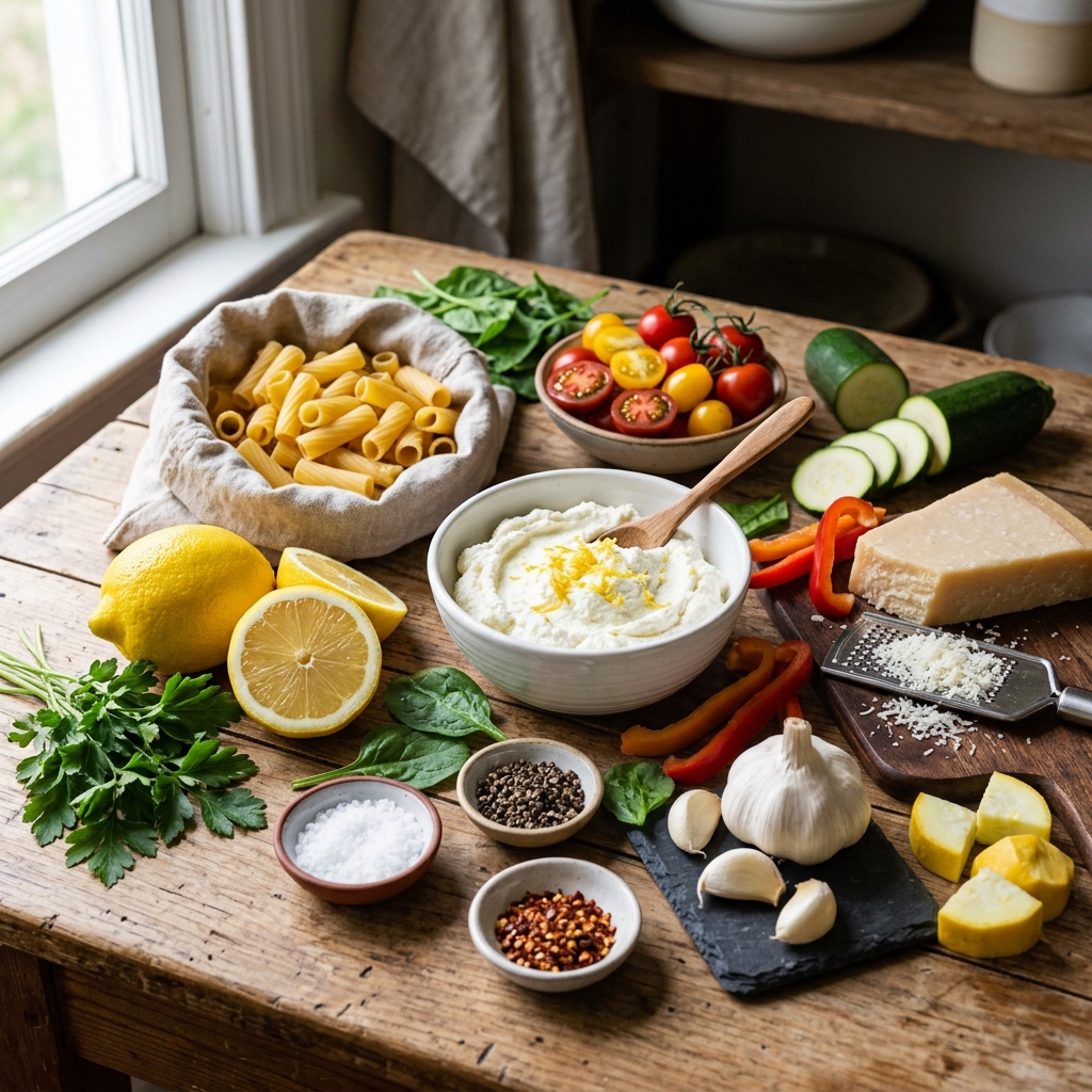 Lemon Ricotta Pasta Bake Recipe