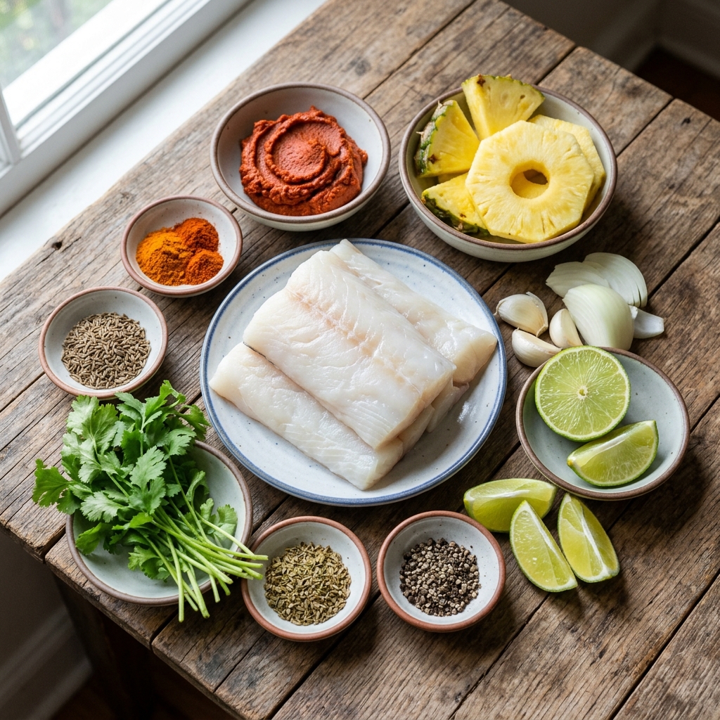 Roasted Fish al Pastor recipe