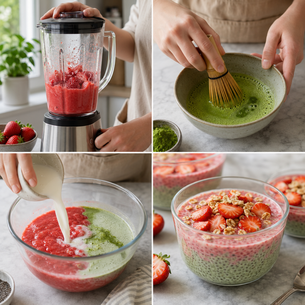 Strawberry Matcha Chia Pudding Recipe: Creamy, Nutritious, and Easy to Make 2026 14 Strawberry Matcha Chia Pudding Recipe