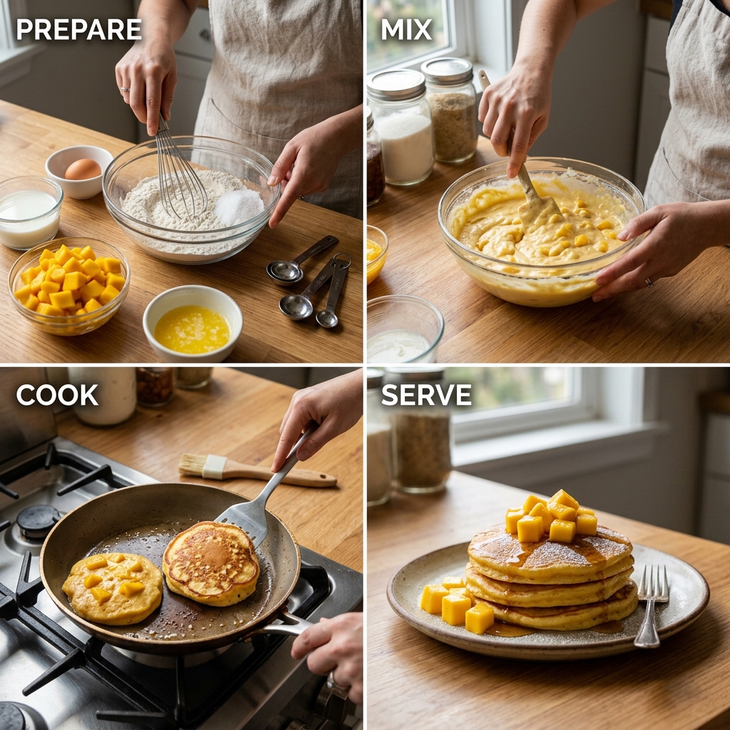 Mango Pancakes Recipe