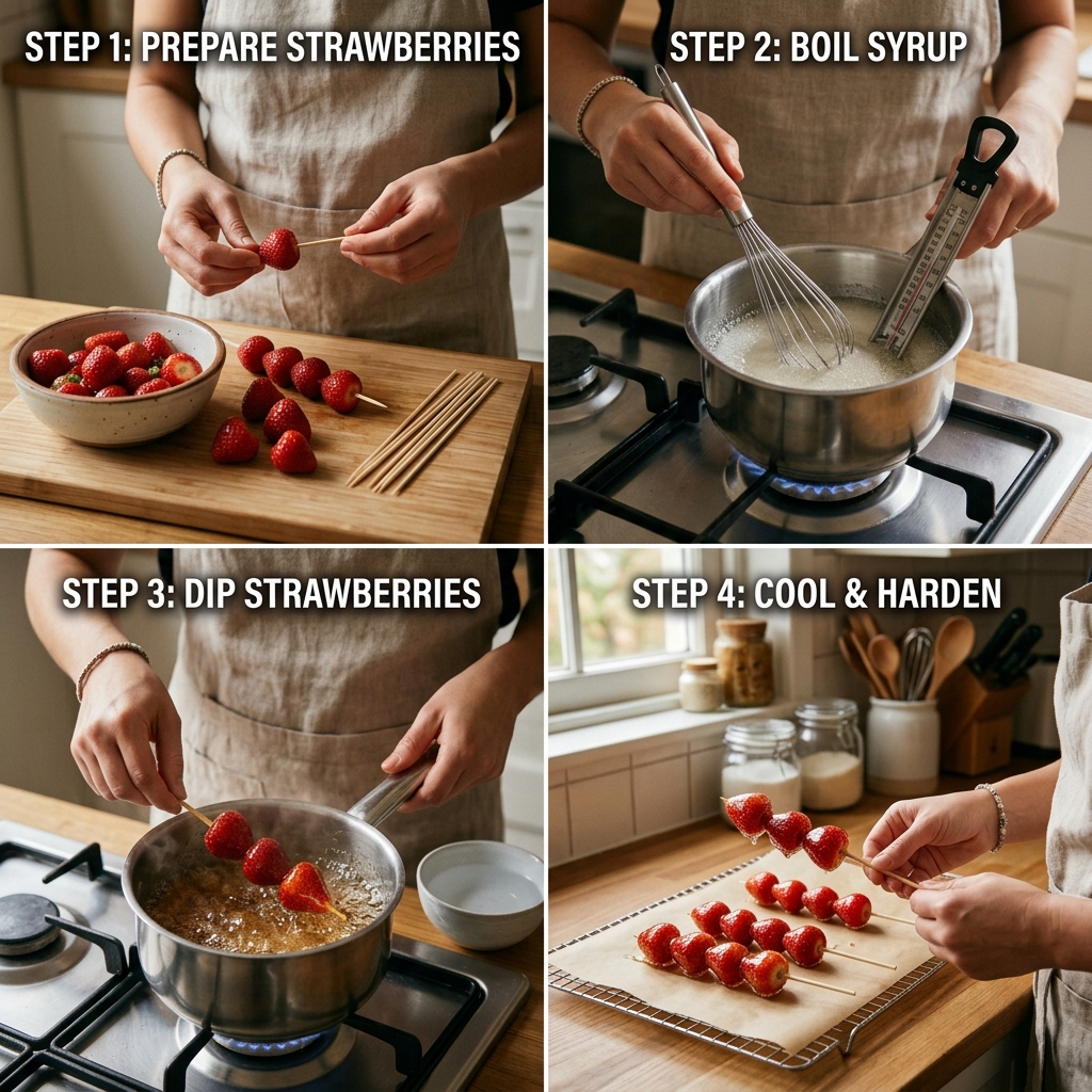 Tanghulu Strawberries Recipe: Perfect Homemade Glazed Fruit 2026 14 Tanghulu Strawberries Recipe