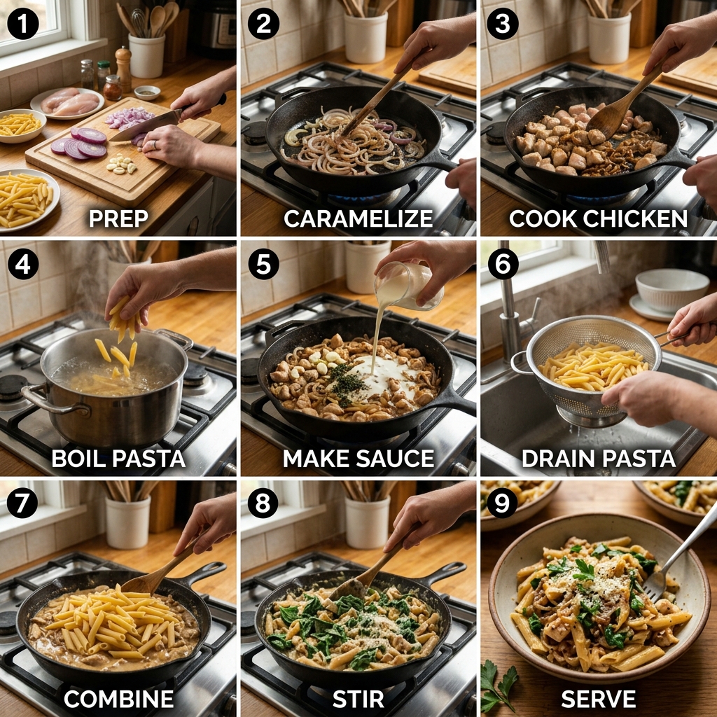 Caramelized Onion Chicken Pasta Recipe: A Comforting Masterpiece 2026 14 Caramelized Onion Chicken Pasta Recipe