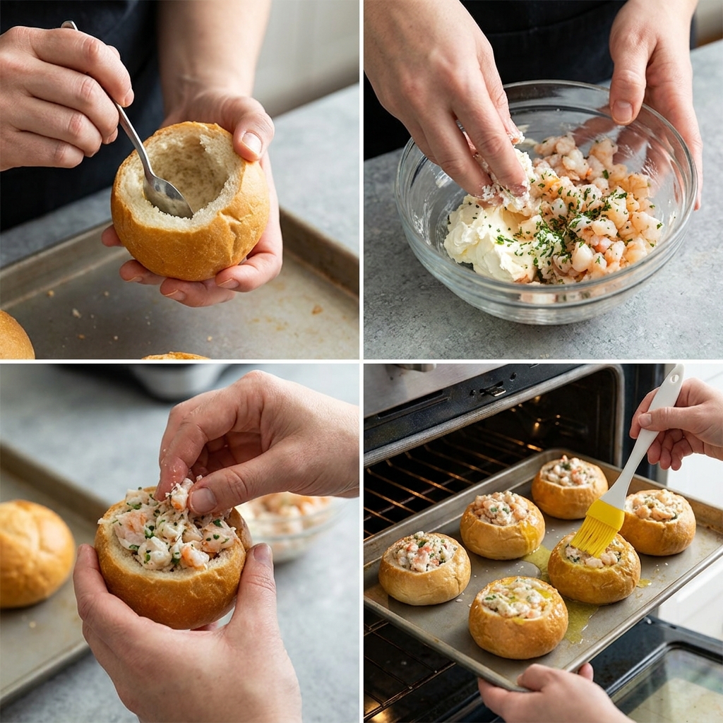Crabby Shrimp Stuffed Garlic Bread Bombs Recipe: Seafood Appetizer 2026 14 crabby shrimp stuffed garlic bread bombs recipe