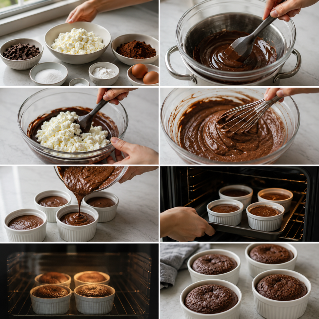 cottage cheese lava cake Recipe