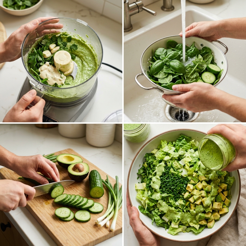 viral green goddess salad recipe