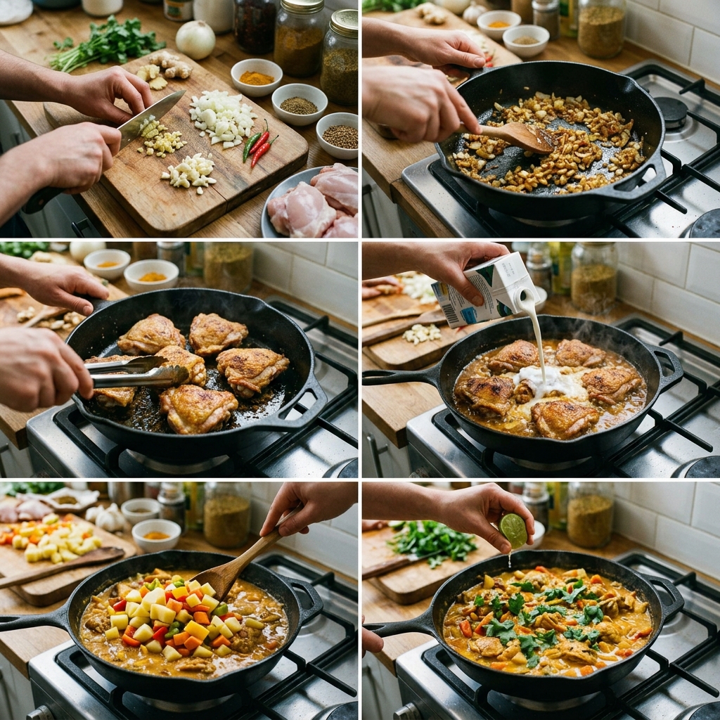 One-Pan Kuku Paka Recipe