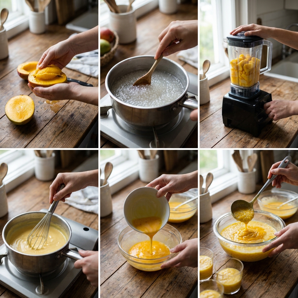 mango sago pudding recipe