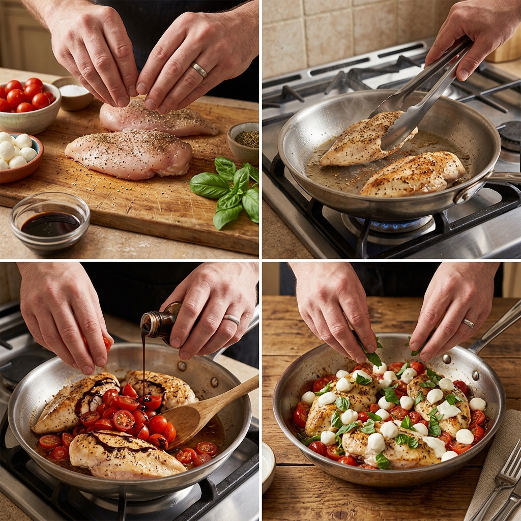One Pan Caprese Chicken Recipe: Easy Homemade Dinner 2026 14 One Pan Caprese Chicken Recipe