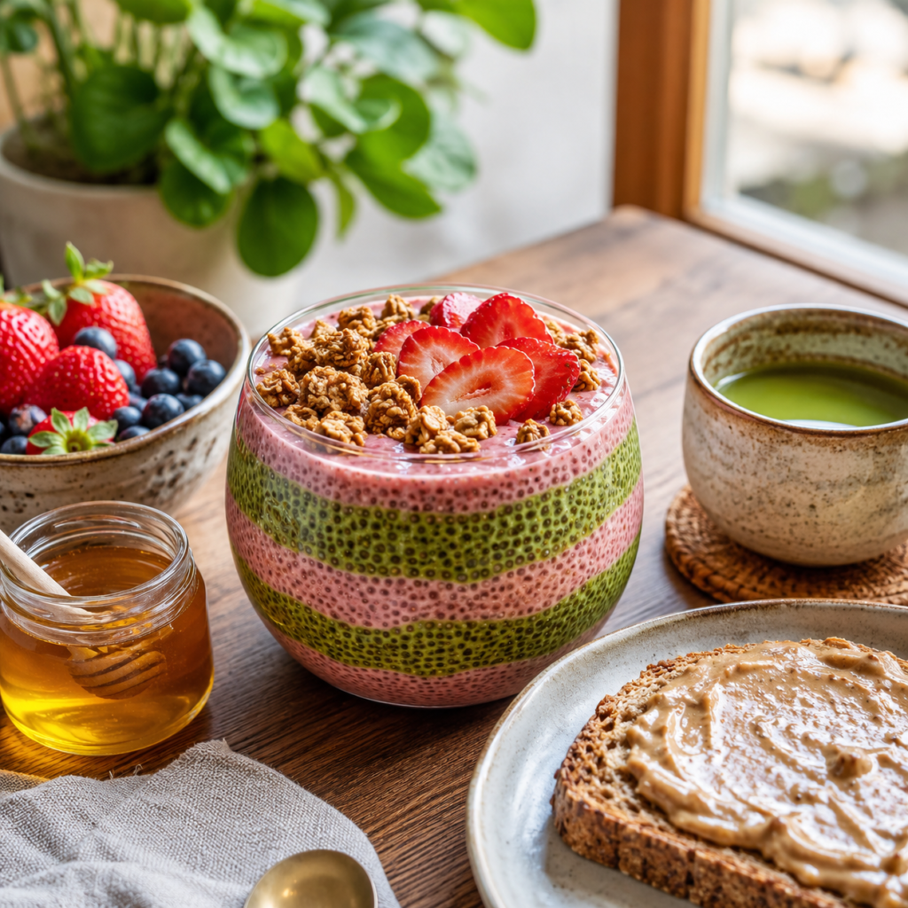 Strawberry Matcha Chia Pudding Recipe: Creamy, Nutritious, and Easy to Make 2026 15 Strawberry Matcha Chia Pudding Recipe