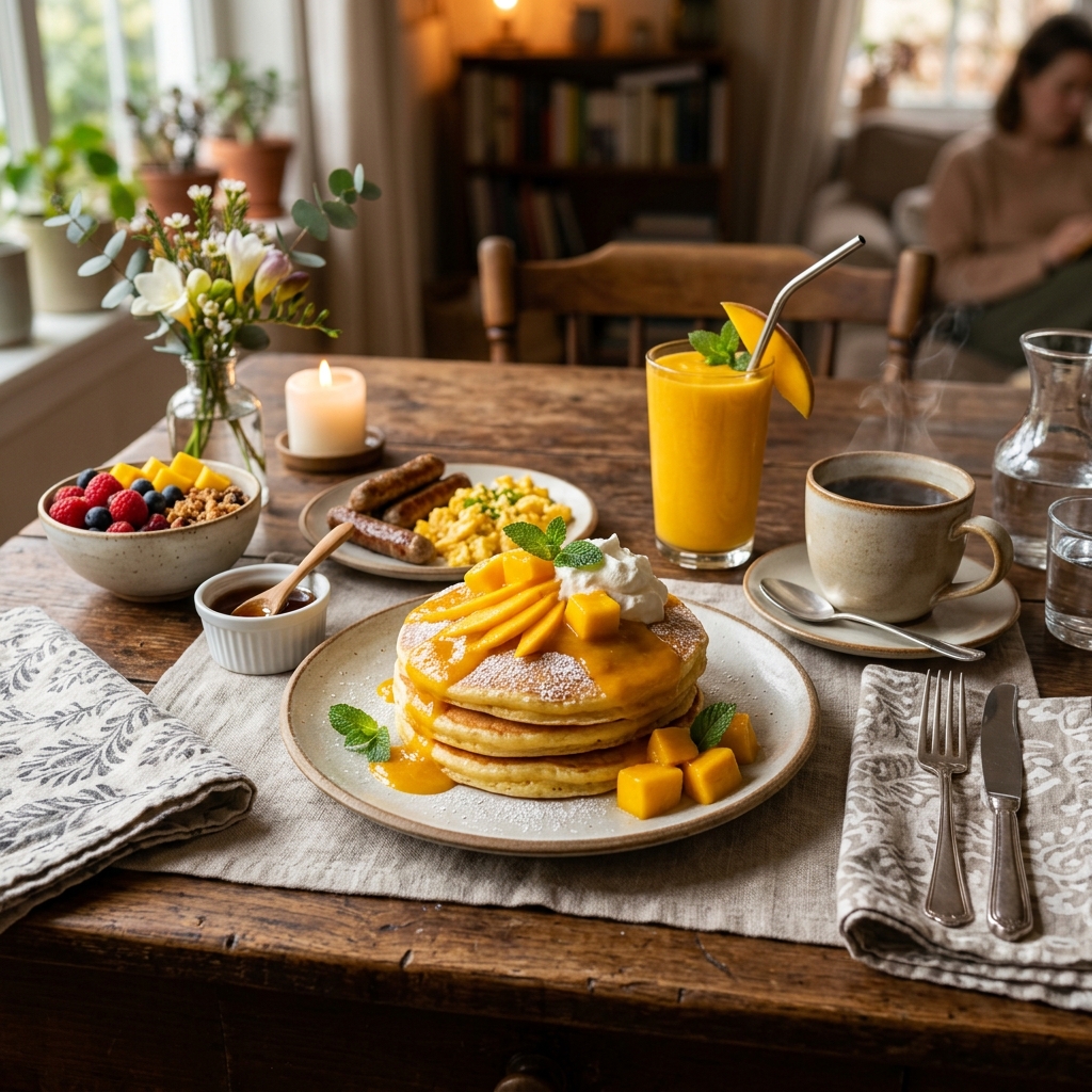 Mango Pancakes Recipe