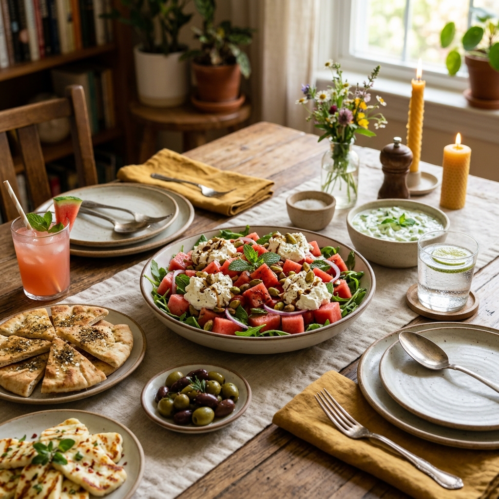 Watermelon With Whipped Feta Recipe