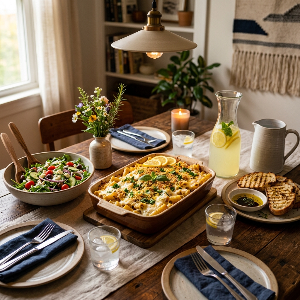 Lemon Ricotta Pasta Bake Recipe