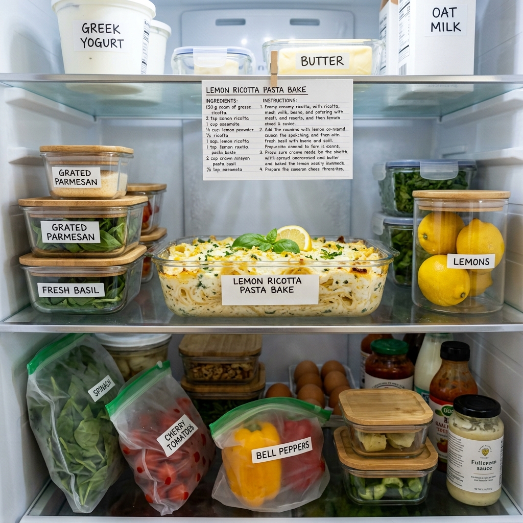 Lemon Ricotta Pasta Bake Recipe