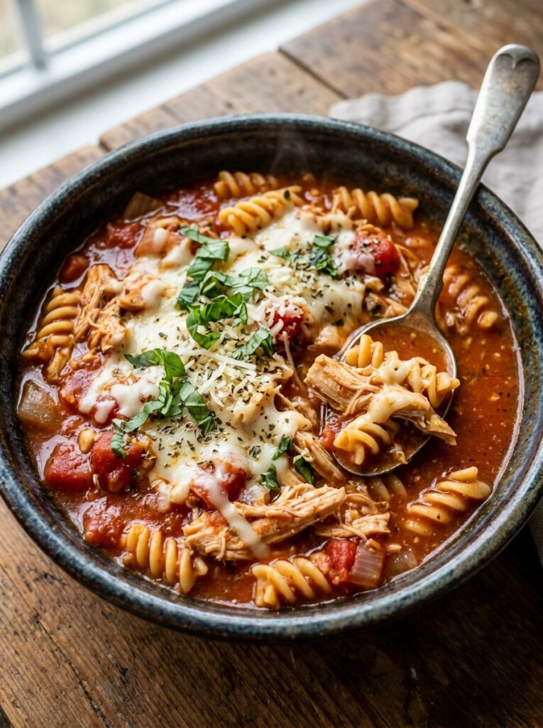 crockpot chicken parmesan soup 12 A realistic close up recipe photo 202605241804