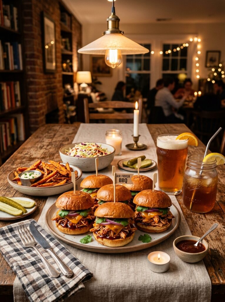Air fryer bbq chicken sliders 202605162142