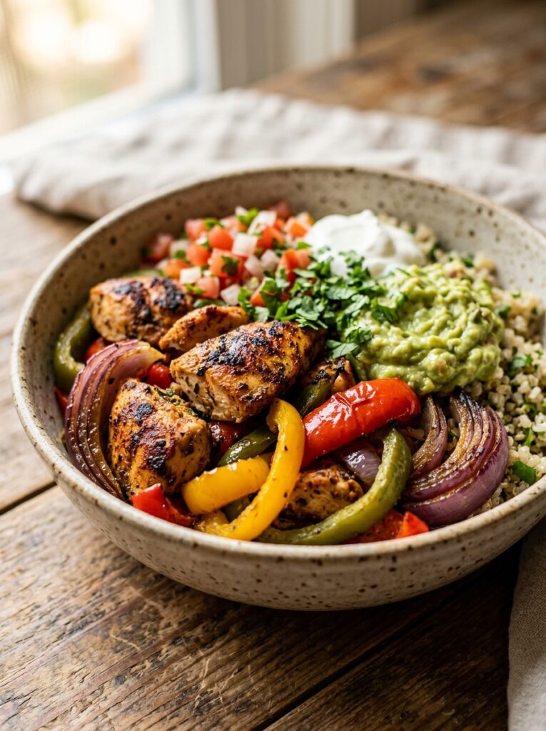 Air Fryer Chicken Fajita Bowls 12 Air fryer chicken fajita bowls 202605141143