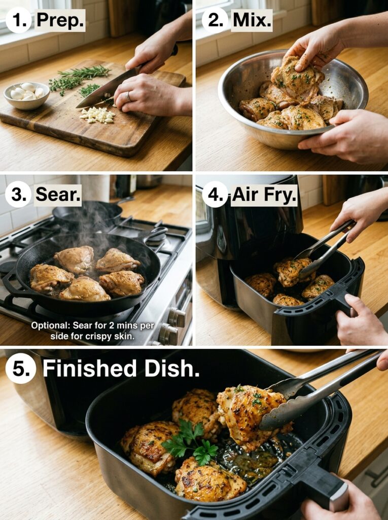 Air Fryer Garlic Herb Chicken Thighs: The Ultimate Juicy, Flavor-Packed Weeknight Dinner 14 Air fryer garlic herb chicken 202605311659
