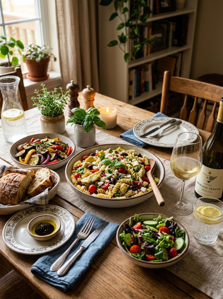 Mediterranean Artichoke Heart Kalamata Pasta Salad: A Flavor-Packed, Easy Recipe 15 Artichoke pasta salad table setup 202606051805 1