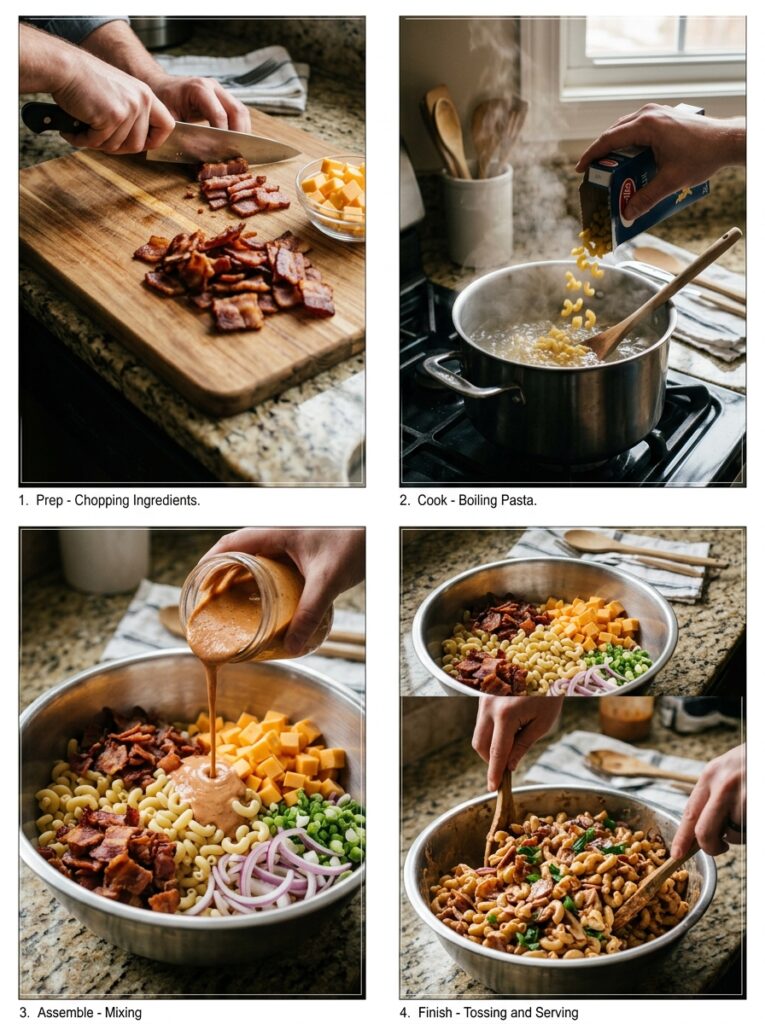 Smoky Barbecue Bacon Cheddar Pasta Salad 14 Bacon Cheddar Pasta Salad cookin… 202606041753