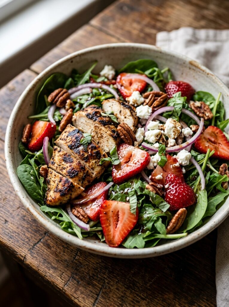 Balsamic strawberry chicken salad 202605291543