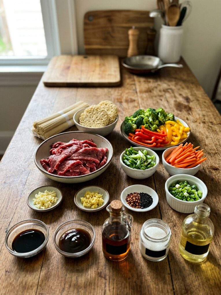 Beef Ramen Stir Fry Ingredients 202606081854