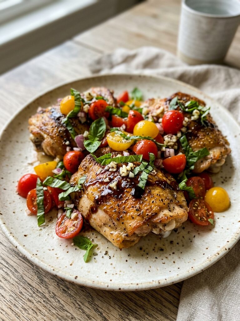 Bruschetta Chicken Thighs: Easy Italian Recipe for Juicy Dinner 17 Bruschetta chicken thighs recipe 202605062300