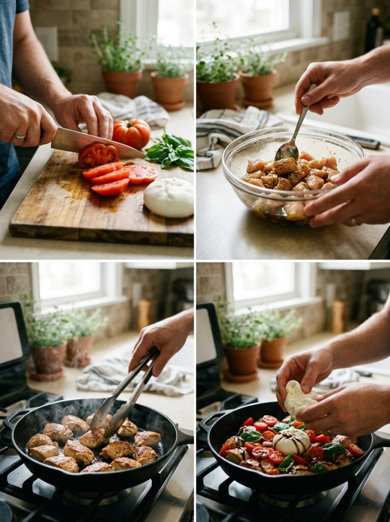 Burrata Chicken Caprese 14 Burrata chicken caprese cooking … 202605241554