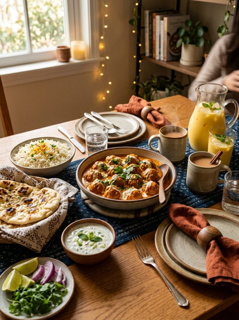 Crockpot Butter Chicken Meatballs 15 Butter Chicken Meatballs side di… 202605042342