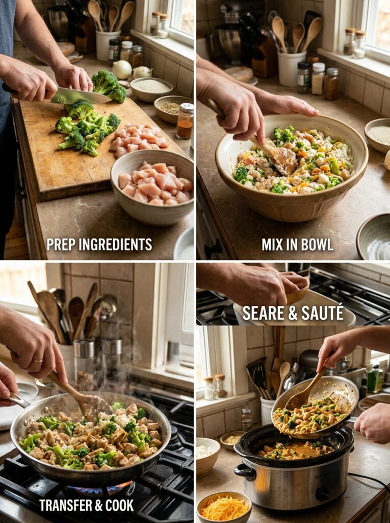 slow cooker cheesy chicken broccoli rice 14 Cheesy chicken broccoli rice pro… 202605241605