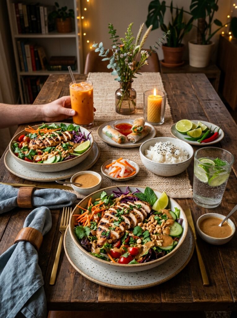 Chicken Breast Thai Peanut Salad: Easy Homemade Recipe 15 Chicken Thai peanut salad setup 202605311654