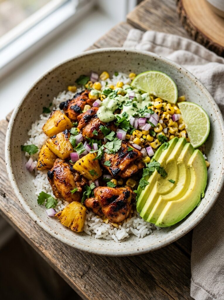 Chicken Al Pastor Bowls Recipe 12 Chicken al pastor bowls 202605171805
