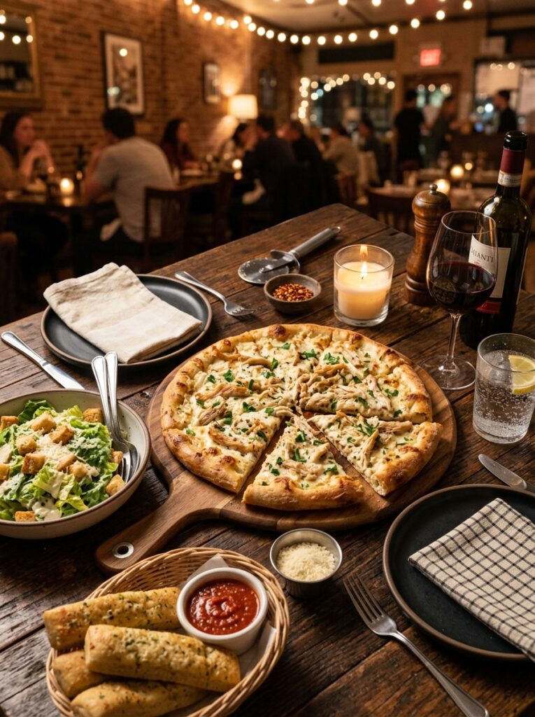 Chicken alfredo pizza setup 202605211316