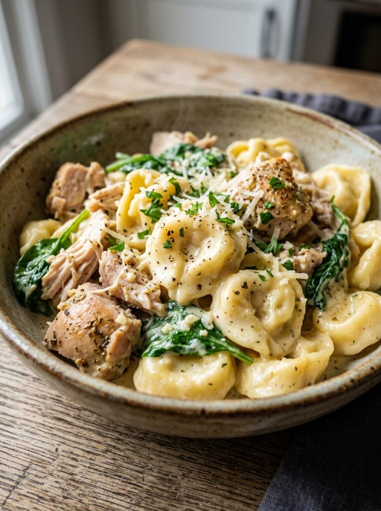Crockpot Chicken Alfredo Tortellini 12 Chicken alfredo tortellini recip… 202605021727