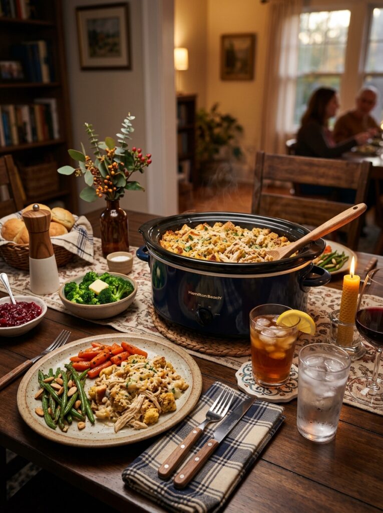crockpot chicken and stuffing casserole: Easy, Cheesy, Comfort Food Dinner 15 Chicken and stuffing casserole s… 202605062304